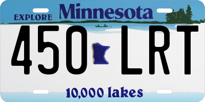 MN license plate 450LRT