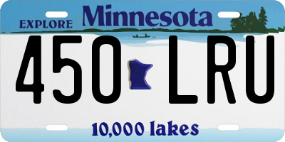 MN license plate 450LRU