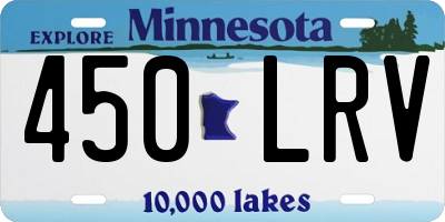 MN license plate 450LRV