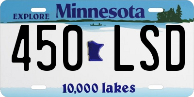 MN license plate 450LSD