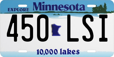 MN license plate 450LSI