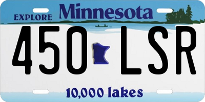MN license plate 450LSR