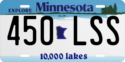MN license plate 450LSS