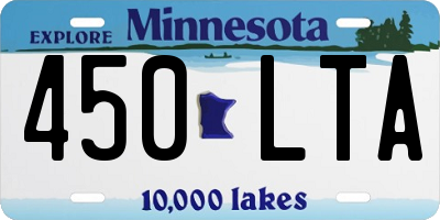 MN license plate 450LTA