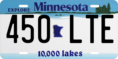 MN license plate 450LTE