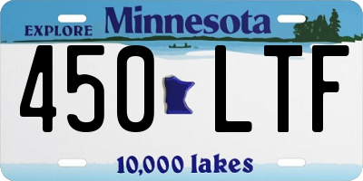 MN license plate 450LTF