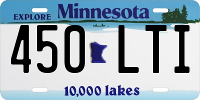 MN license plate 450LTI