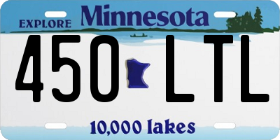MN license plate 450LTL