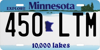 MN license plate 450LTM