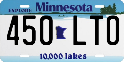 MN license plate 450LTO