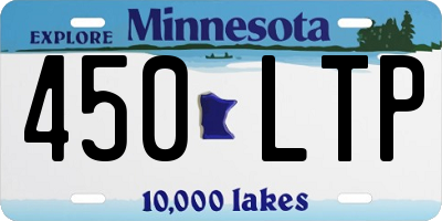 MN license plate 450LTP
