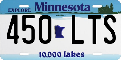 MN license plate 450LTS