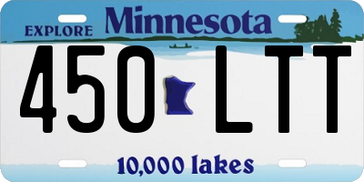 MN license plate 450LTT