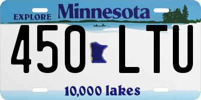MN license plate 450LTU
