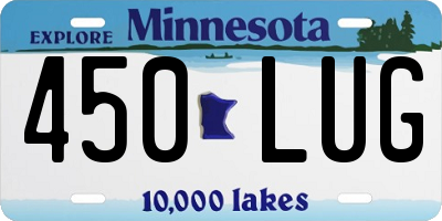 MN license plate 450LUG