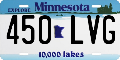 MN license plate 450LVG