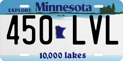 MN license plate 450LVL