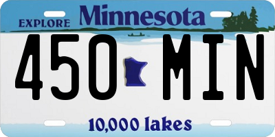 MN license plate 450MIN