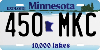MN license plate 450MKC