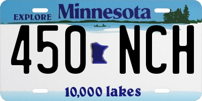 MN license plate 450NCH