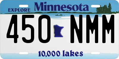 MN license plate 450NMM