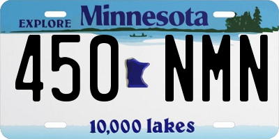 MN license plate 450NMN
