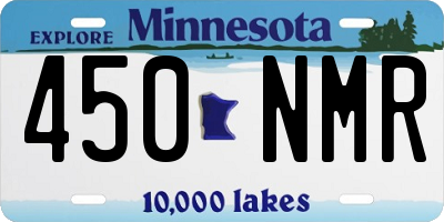 MN license plate 450NMR