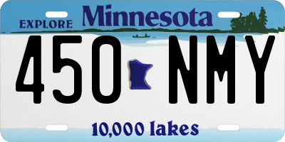 MN license plate 450NMY