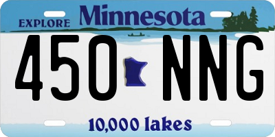 MN license plate 450NNG