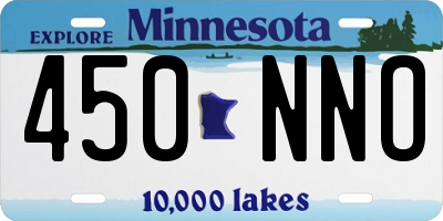 MN license plate 450NNO
