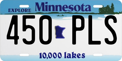 MN license plate 450PLS
