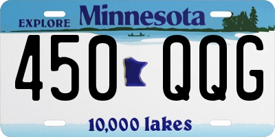 MN license plate 450QQG