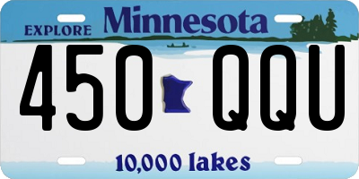 MN license plate 450QQU