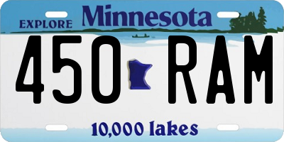 MN license plate 450RAM