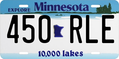 MN license plate 450RLE
