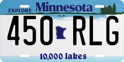 MN license plate 450RLG