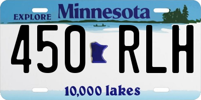 MN license plate 450RLH