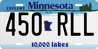 MN license plate 450RLL