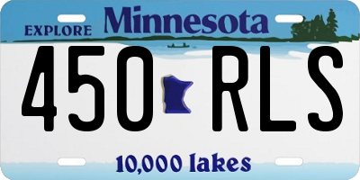 MN license plate 450RLS