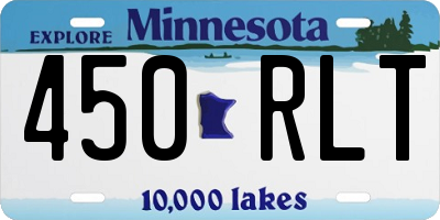 MN license plate 450RLT