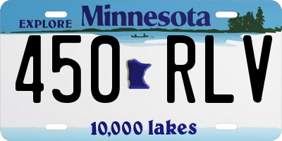 MN license plate 450RLV