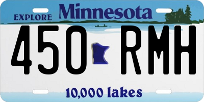 MN license plate 450RMH