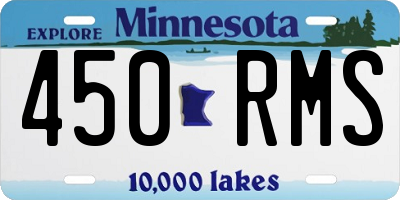 MN license plate 450RMS
