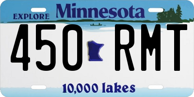 MN license plate 450RMT