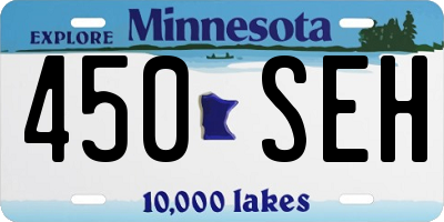 MN license plate 450SEH