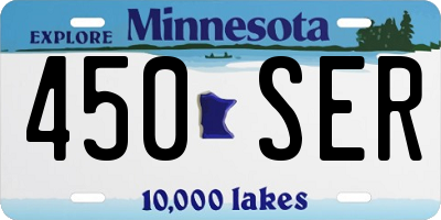 MN license plate 450SER