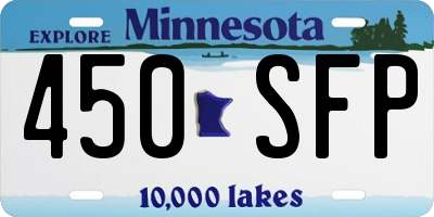 MN license plate 450SFP