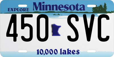 MN license plate 450SVC