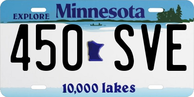 MN license plate 450SVE