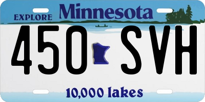 MN license plate 450SVH